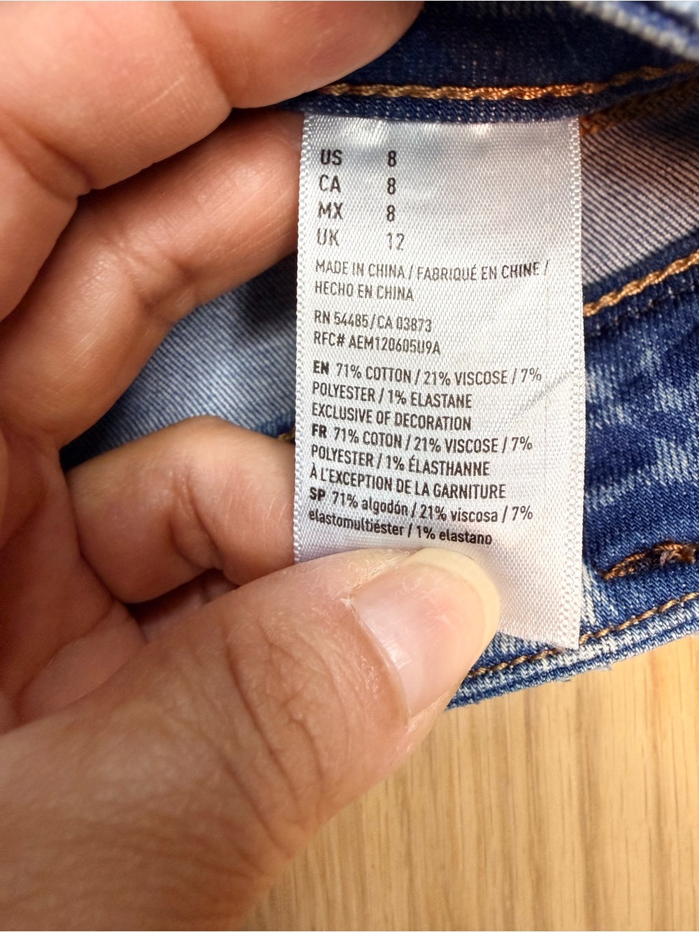 AMERICAN EAGLE OUTFITTERS Next Level Stretch X Distressed High Rise Shorts Sz 8 - Picture 7 of 11